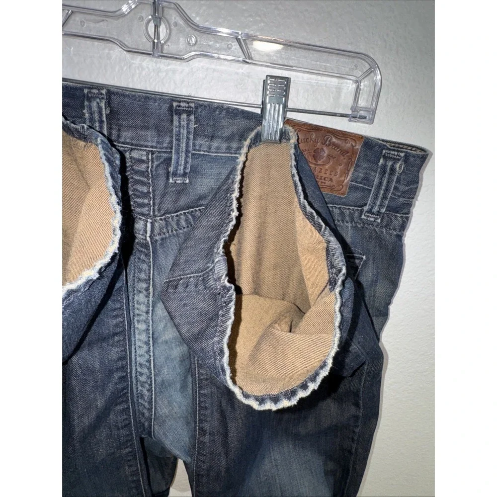 Vintage Lucky Brand Men's Blue Jeans 34X32 Dungarees Y2K